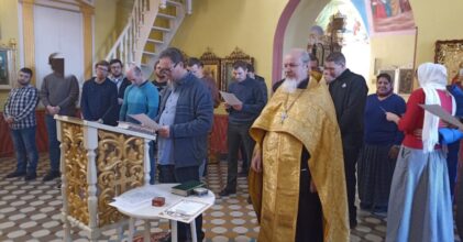 В храме Вознесения Господня г.Кимры 10 человек приняли Обет трезвости