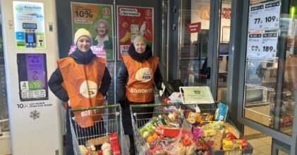 Более полутора тонн продуктов собрала первая в этом году благотворительная акция «Корзина доброты»