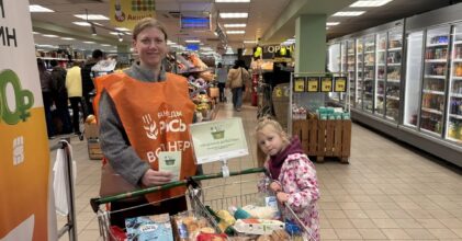 Акция «Корзина доброты» расширяет географию: к сбору продуктов присоединились жители Торжка
